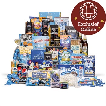 65. 'Blauwe knaller' kerstpakket